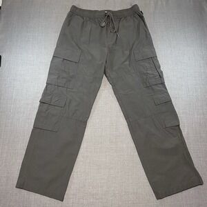 (Lot of 2) Pacsun Baggy Cargo Pants Mens Size Medium Khaki Brown and Gray